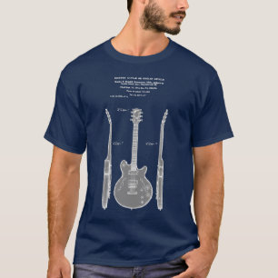 Cooles Original Vintager Gitarrenpatent T-Shirt