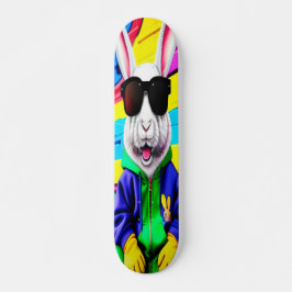 Cooles Osterhasen mit Schatten Skateboard