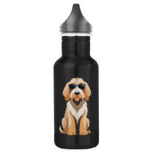 Cooles Otterhound mit Sunnien Edelstahlflasche (Links)