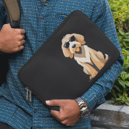 Cooles Otterhound mit Sunnien Laptopschutzhülle