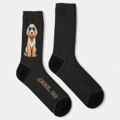 Cooles Otterhound mit Sunnien Socken (Rechts)
