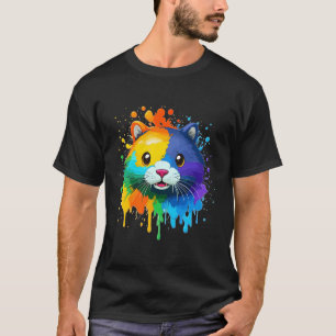 Cooles Outfit Farbenfrohe Splash Niedlich Otter T-Shirt