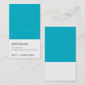 COOLES PAINT CHIP Armprägung blau Visitenkarte (Vorne/Hinten)