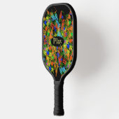 Cooles Paint Splotch Design Pickleball Schläger (Links)
