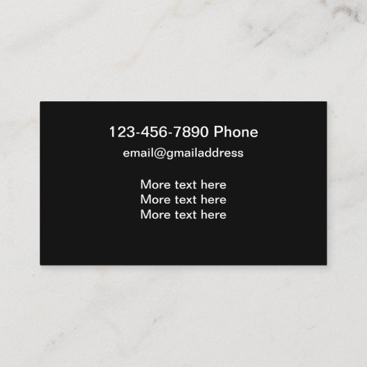 Cooles Painting Visitenkarte (Rückseite)