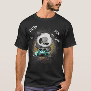 Cooles Panda Game Funny Bear Gaming T-Shirt