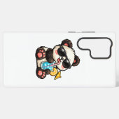 Cooles Panda-Getränk Samsung Galaxy Hülle (Rückseite (Horizontal))
