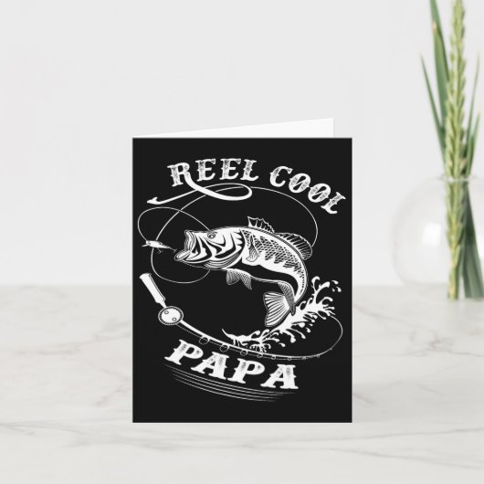 Cooles Papa für Fischen Karte (Vorderseite)