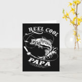 Cooles Papa für Fischen Karte (Gelbe Blume)