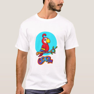 Cooles Papageiendesign für Rotblase T-Shirt