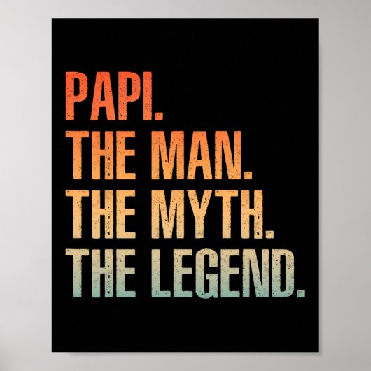 Cooles Papi für Männer Vater Opa Man Myth Legend F Poster (Vorne)