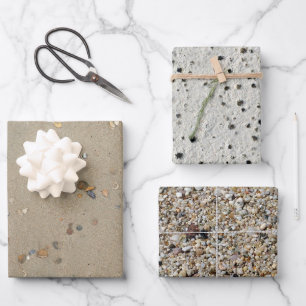 cooles Party aus Sandstrand Geschenkpapier Set