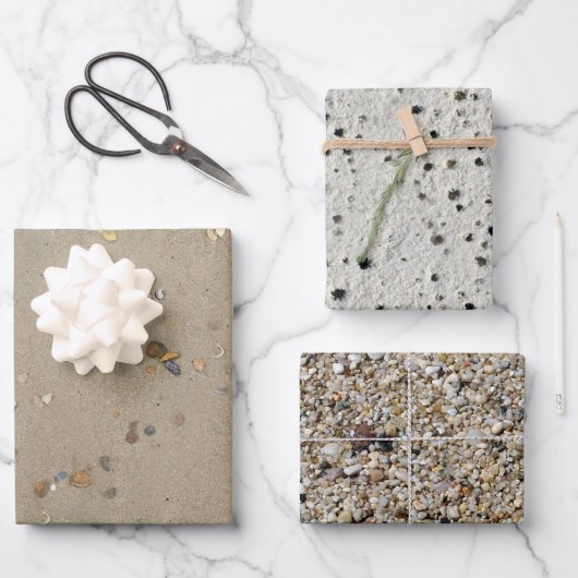 cooles Party aus Sandstrand Geschenkpapier Set (Vorderseite)