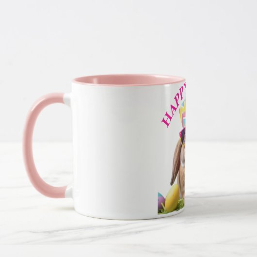 Cooles Party Bunny mit Sonnenbrille Tasse (Links)