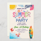 COOLES Party Einladung (Vorne/Hinten)