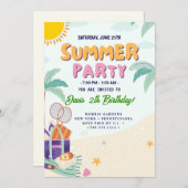 COOLES Party Einladung (Vorne/Hinten)