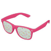 Cooles Party Flamingo Retro Sonnenbrille (Schrägansicht)
