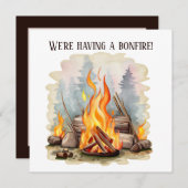 cooles Party für Brandschutz Einladung (Vorne/Hinten)