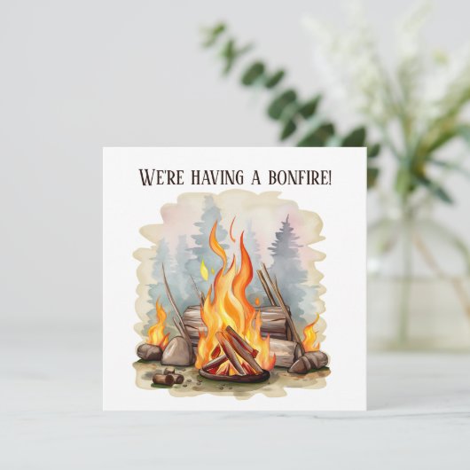 cooles Party für Brandschutz Einladung (Stehend Vorderseite)