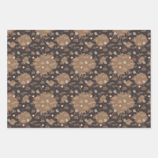 cooles Party Geschenkpapier Set (Vorderseite 2)