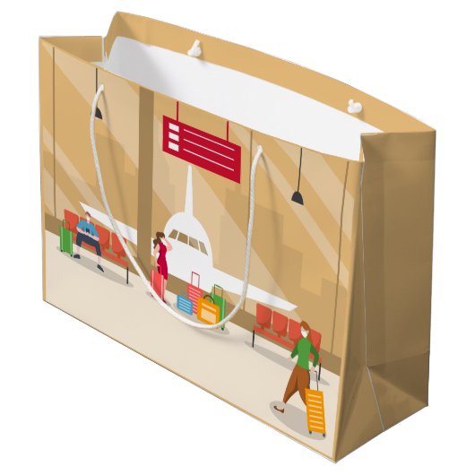 cooles Party Große Geschenktüte (Rückseite Schrägansicht)