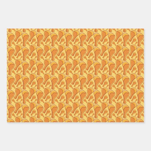 cooles Party mit Fastfood Geschenkpapier Set (Vorderseite 2)