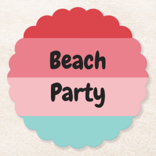 Cooles Party mit Streifen Untersetzer