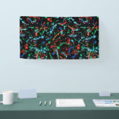 Cooles Party Paint Splashes 1.6x3 Vinyl Banner (Messe)
