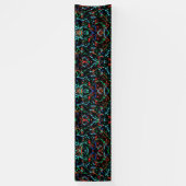 Cooles Party Paint Splashes 2.5x12 Vinyl Banner (Vertikal)