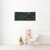 Cooles Party Paint Splashes 2.5x6 Vinyl Banner (Insitu)