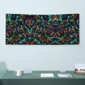 Cooles Party Paint Splashes 2.5x6 Vinyl Banner (Messe)