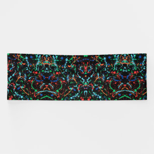 Cooles Party Paint Splashes 4x12 Vinyl Banner