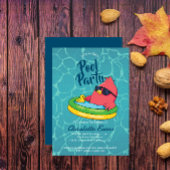 Cooles Party Schwimmbad Geburtstag Einladung