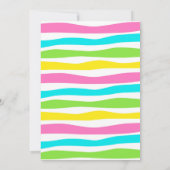 Cooles Party Schwimmbad Geburtstag Einladung (Rückseite)