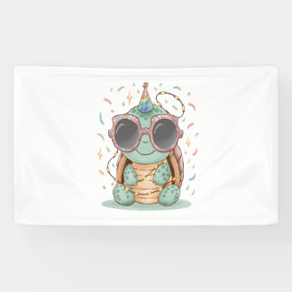 Cooles Party Turtle Banner