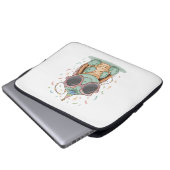 Cooles Party Turtle Laptopschutzhülle (Vorne Knopf)