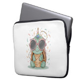 Cooles Party Turtle Laptopschutzhülle (Vorderseite Links)