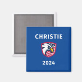 Cooles Patriotic Chris Christie 2024 Election Magn Magnet (Vorderseite/Rückseite)
