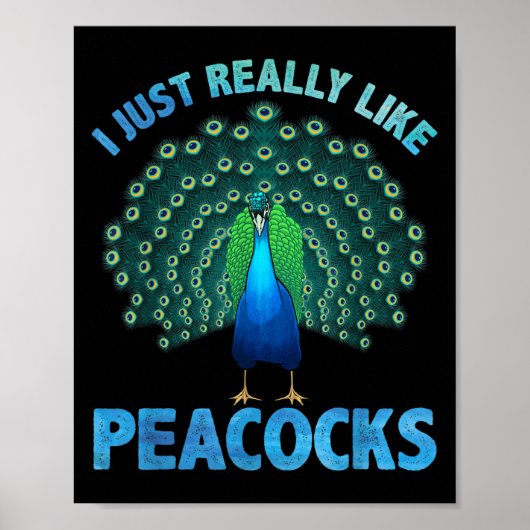 Cooles Peadesign für Damen und Herren Kinder Bird Poster (Vorne)