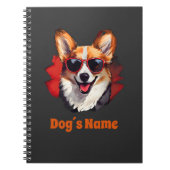 Cooles Pembroke Walisisches Corgi mit Sonnenbrille Notizblock (Vorderseite)