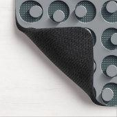 Cooles Perforiertes Metall mit Holen und Buttonen Mousepad (Ecke)
