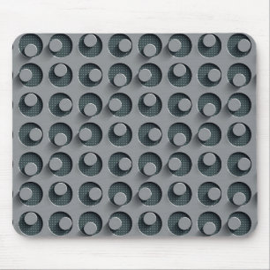 Cooles Perforiertes Metall mit Holen und Buttonen Mousepad