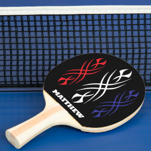 Cooles, personalisiertes Tribal-Tätowierungsdesign Tischtennis Schläger