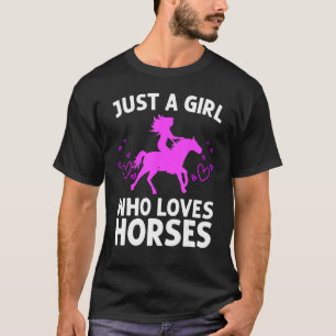 Cooles Pferd für Frauen Mädchen Cowgirl Einzigarti T-Shirt