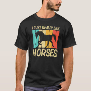 Cooles Pferd Für Männer Frauen Pferdereiten Pferde T-Shirt