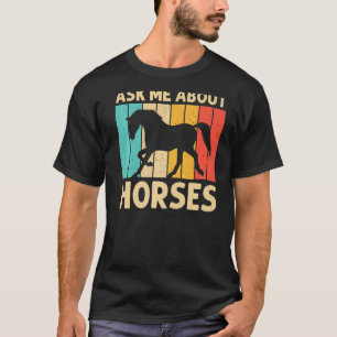 Cooles Pferd für Männer Reitpferd T-Shirt