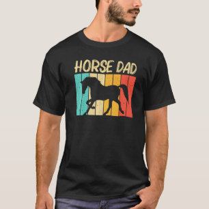 Cooles Pferd für Papa Vater Pferdereiten Rennpferd T-Shirt