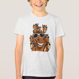 Cooles Pferd mit Shades-T - Shirt