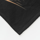 Cooles Pferd mit Zungenpferden auf Pferdebasis Fleecedecke (Ecke)