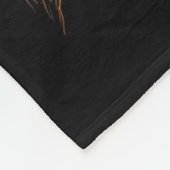 Cooles Pferd mit Zungenpferden auf Pferdebasis Fleecedecke (Ecke)